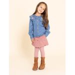 Blusa-Para-Niña-Algodon-Tencel-Matilda-denim-Oscuro-Hush-Puppies-Kids