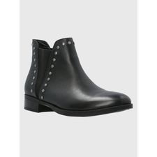Botín Para Mujer Cuero Alva Negro Hush Puppies