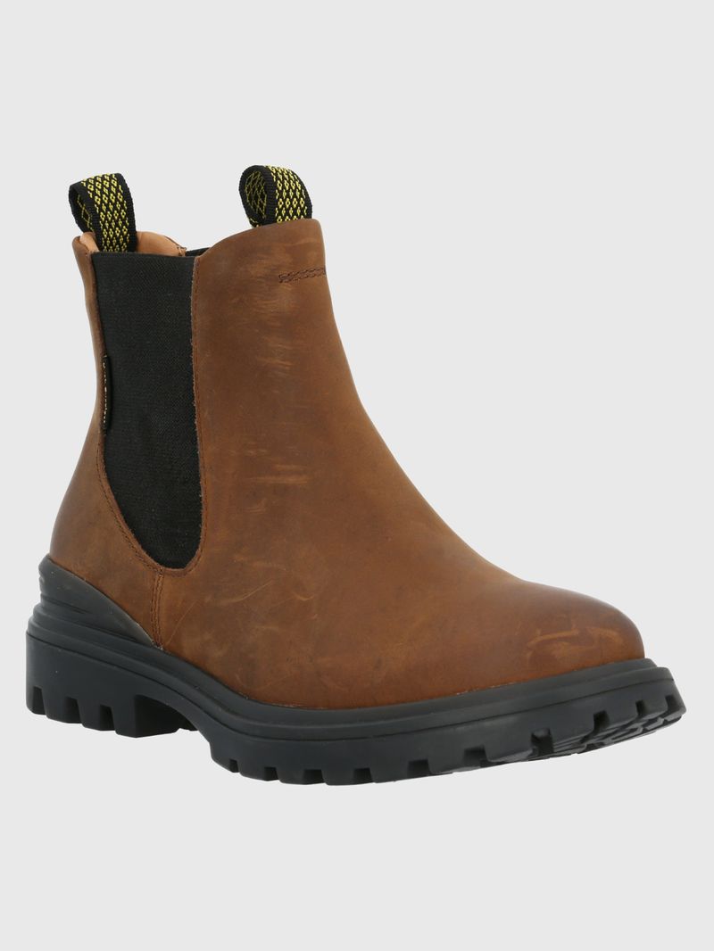 Botin-Para-Mujer-Cuero-One-And-Only-Marron-Oscuro-Hush-Puppies
