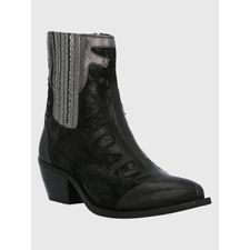 Botín Para Mujer Cuero Runn Negro Hush Puppies