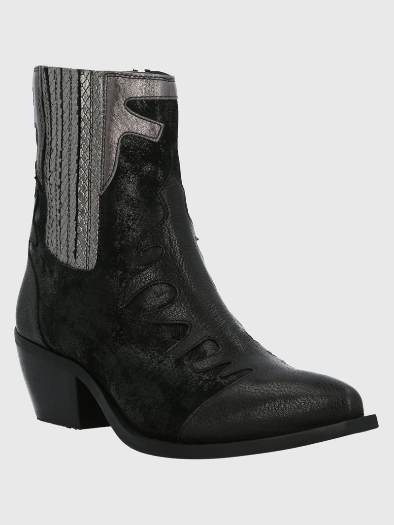 Botin-Para-Mujer-Cuero-Runn-Negro-Hush-Puppies
