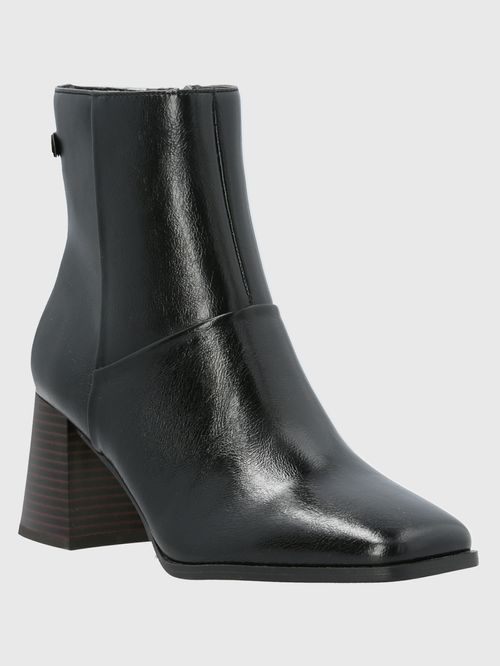 Botín Para Mujer Poliester Ivvy Negro Hush Puppies
