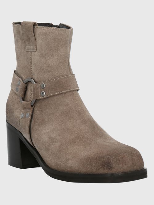 Botín Para Mujer Cuero Maylo Beige Hush Puppies