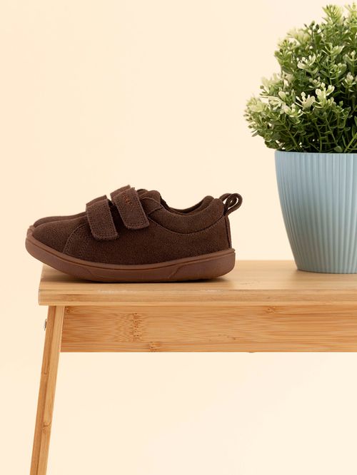 Zapatilla Para Niño Cuero Hobart Marrón Hush Puppies