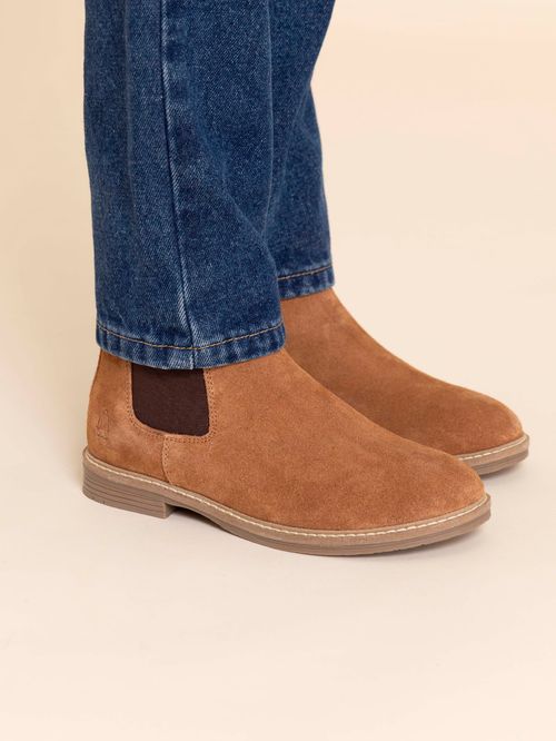 Botín Para Niño Cuero Damon Marrón Hush Puppies