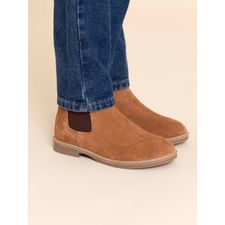 Botín Para Niño Cuero Damon Marrón Hush Puppies