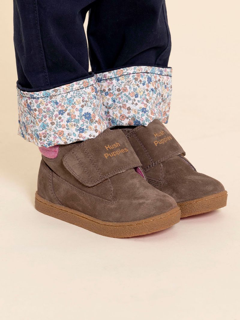 Botin-Para-Niña-Gamuza-Brunos-Vl-Marron-Hush-Puppies