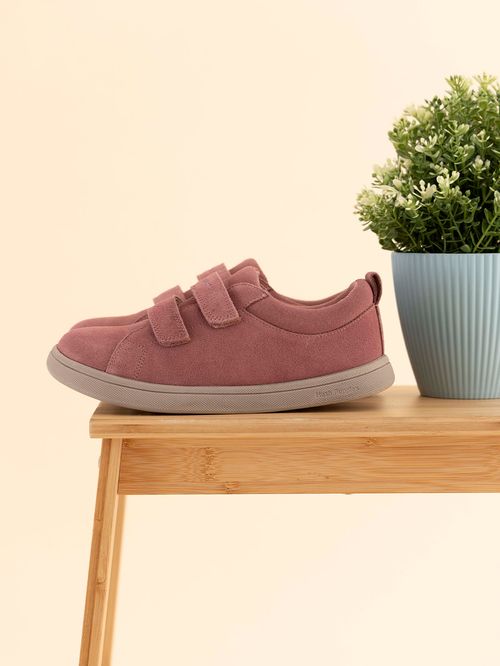 Zapatilla Para Niña Cuero Hobart Rosado Hush Puppies