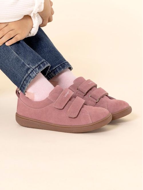 Zapatilla Para Niña Cuero Hobart Rosado Hush Puppies
