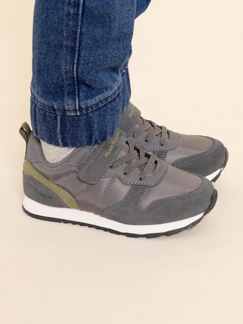 Zapatilla Para Niño Poliester Janet-K Vl Gris Hush Puppies