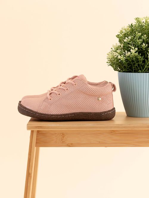 Zapatilla Para Niña Gamuza Hervey Rosado Hush Puppies