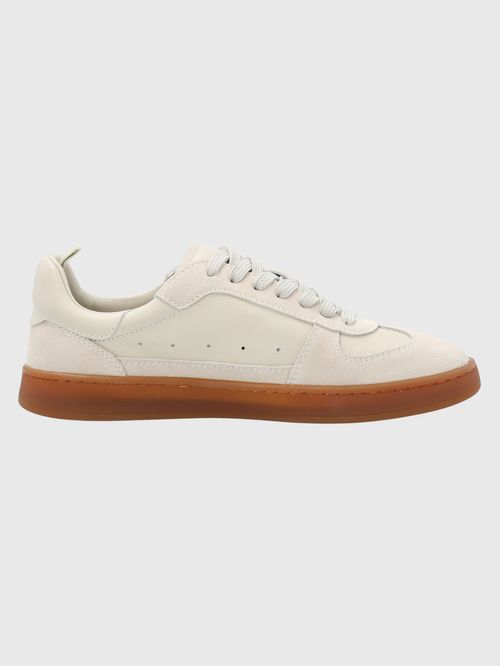 Zapatilla Para Mujer Cuero Dallas Blanco Hush Puppies