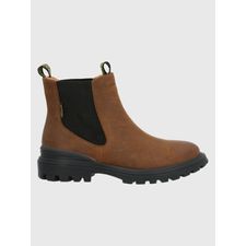 Botín Para Mujer Cuero One And Only Marrón Oscuro Hush Puppies