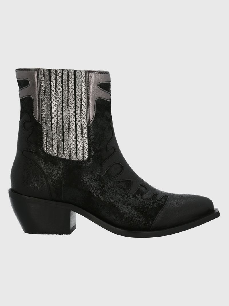 Botin-Para-Mujer-Cuero-Runn-Negro-Hush-Puppies