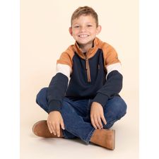 Botín Para Niño Cuero Damon Marrón Hush Puppies