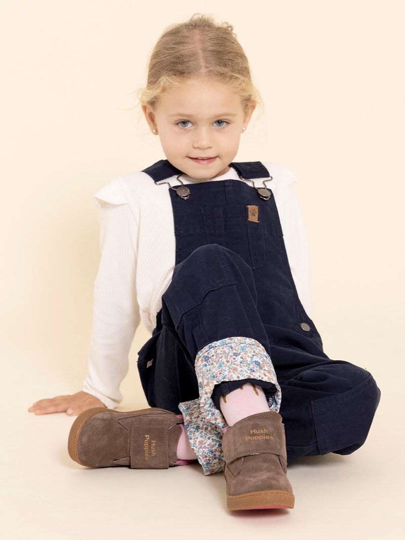 Botin-Para-Niña-Gamuza-Brunos-Vl-Marron-Hush-Puppies