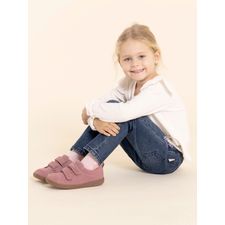 Zapatilla Para Niña Cuero Hobart Rosado Hush Puppies