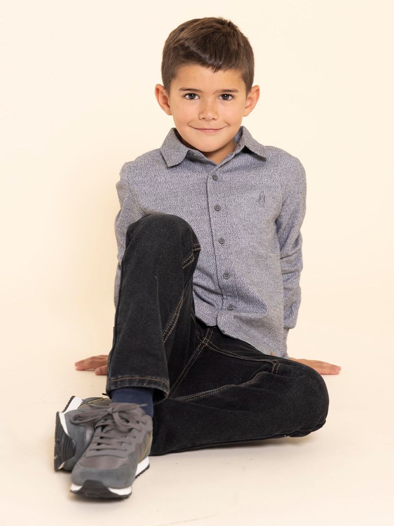 Zapatilla-Para-Niño-Poliester-Janet-K-Gris-Hush-Puppies