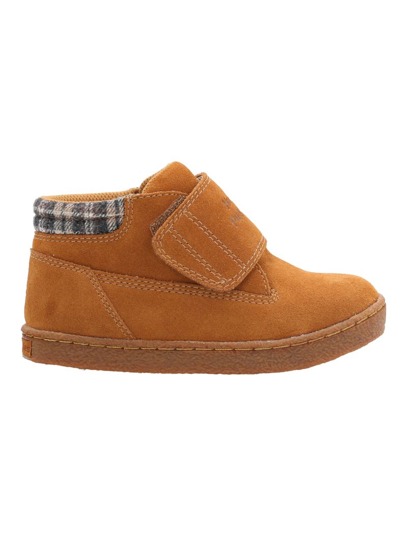 Botin-Para-Niño-Gamuza-Brunos-Vl-Mostaza-Hush-Puppies