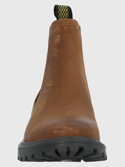 Botín Para Mujer Cuero One And Only Marrón Oscuro Hush Puppies