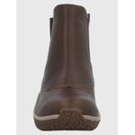 Botin-Para-Mujer-Cuero-Spinal-Rug-Chelsea-Marron-Oscuro-Hush-Puppies