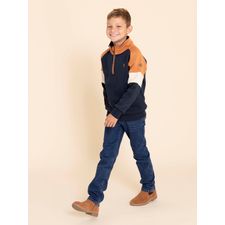 Botín Para Niño Cuero Damon Marrón Hush Puppies