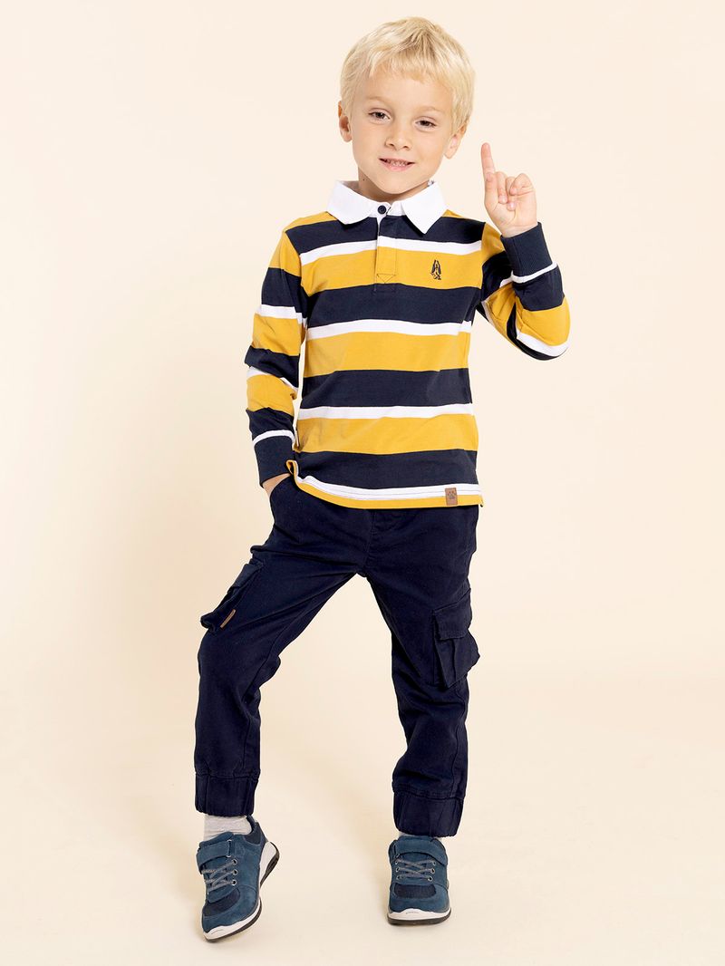 Zapatilla-Para-Niño-Cuero-Bambus-Azul-Hush-Puppies