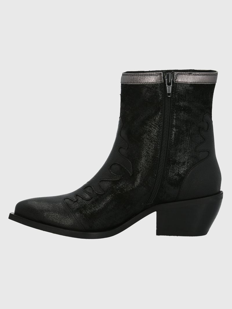 Botin-Para-Mujer-Cuero-Runn-Negro-Hush-Puppies