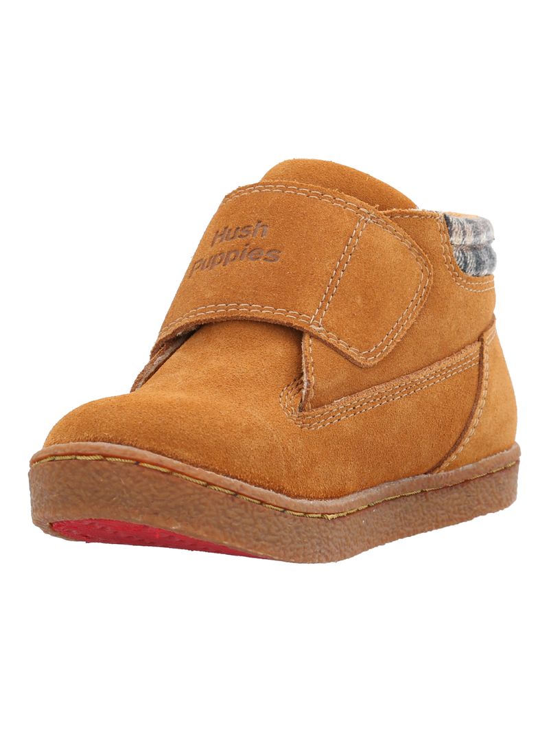 Botin-Para-Niño-Gamuza-Brunos-Vl-Mostaza-Hush-Puppies