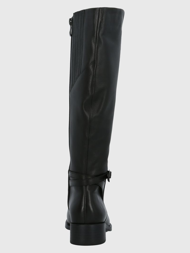 Bota-Para-Mujer-Cuero-Kyla-Negro-Hush-Puppies
