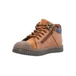 Zapatilla-Para-Niño-Cuero-Waco-Marron-Hush-Puppies