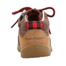 Botín Para Niño Cuero Caco II Marrón Hush Puppies