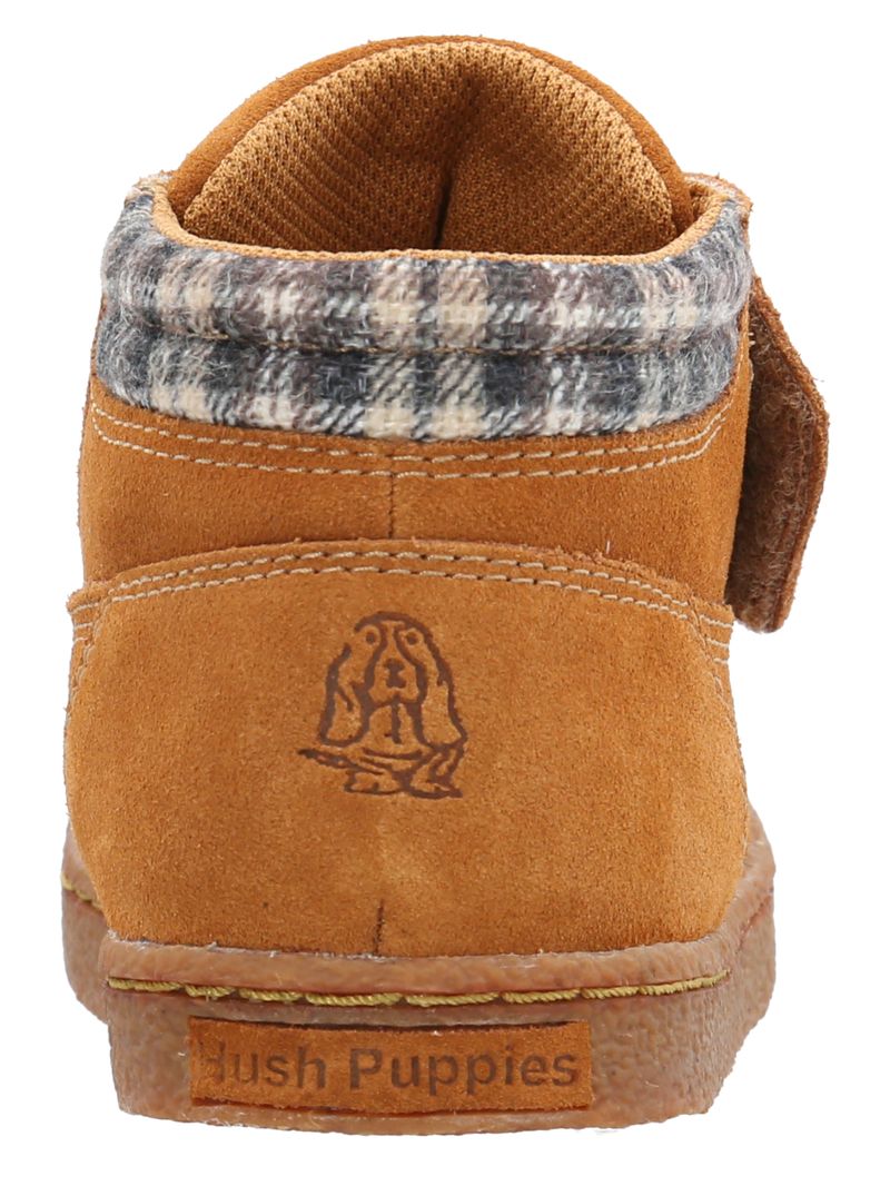Botin-Para-Niño-Gamuza-Brunos-Vl-Mostaza-Hush-Puppies