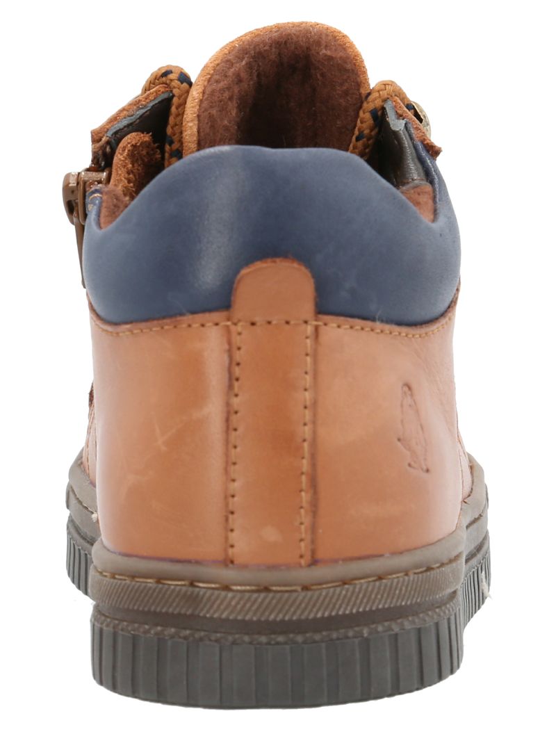 Zapatilla-Para-Niño-Cuero-Waco-Marron-Hush-Puppies