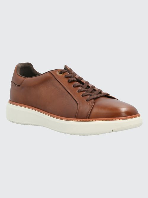 Zapatilla Para Hombre Cuero Force G Marrón Claro Hush Puppies