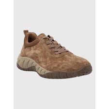 Zapatilla Para Hombre Cuero Morrin Marrón Claro Hush Puppies