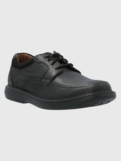 Zapato Para Hombre Cuero Kansas Negro Hush Puppies