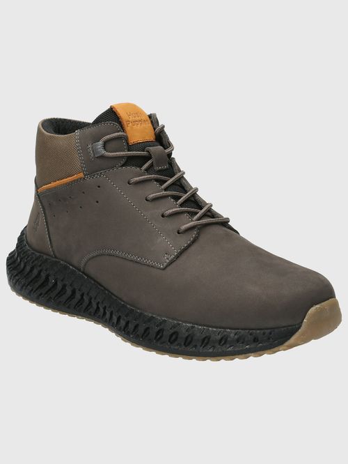 Botín Para Hombre Cuero Spinal Bootee Gris Hush Puppies