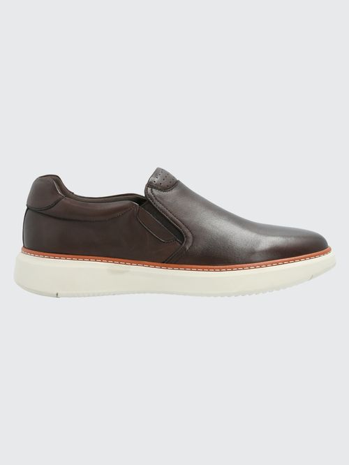 Slip On Para Hombre Cuero Lite G Marrón Hush Puppies