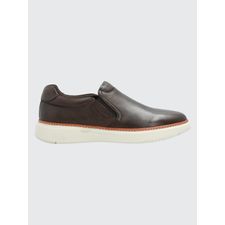 Slip On Para Hombre Cuero Lite G Marrón Hush Puppies