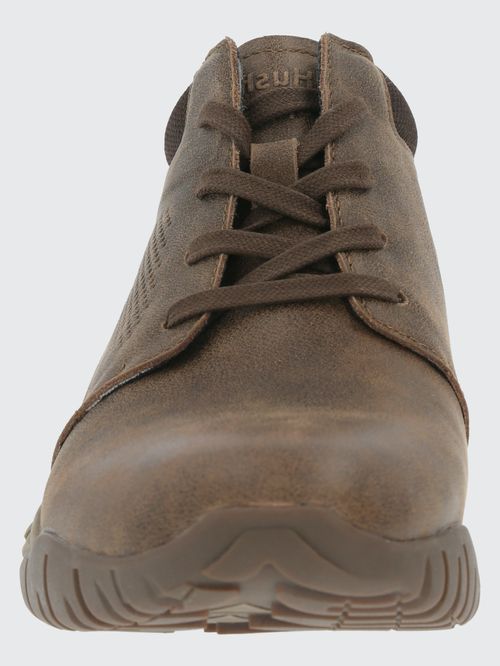 Botín Para Hombre Cuero Bodo Marrón Oscuro Hush Puppies