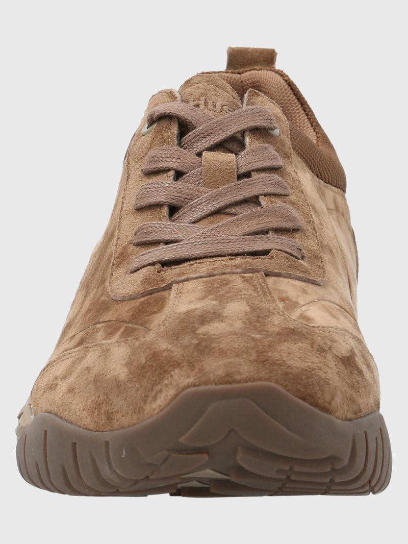 Zapatilla-Para-Hombre-Cuero-Morrin-Marron-Claro-Hush-Puppies