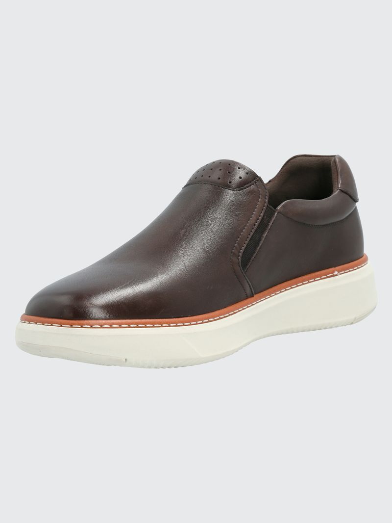 Slip-On-Para-Hombre-Cuero-Lite-G-Marron-Hush-Puppies