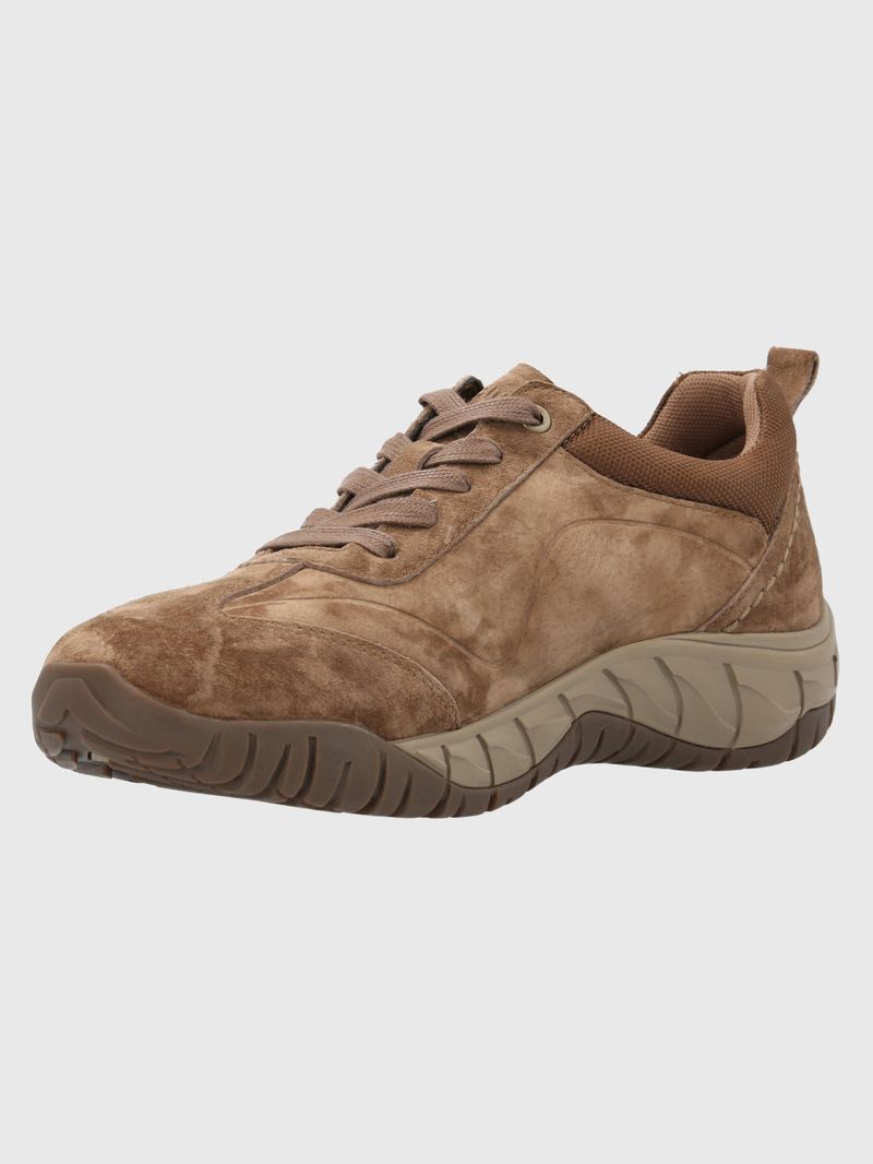 Zapatilla-Para-Hombre-Cuero-Morrin-Marron-Claro-Hush-Puppies