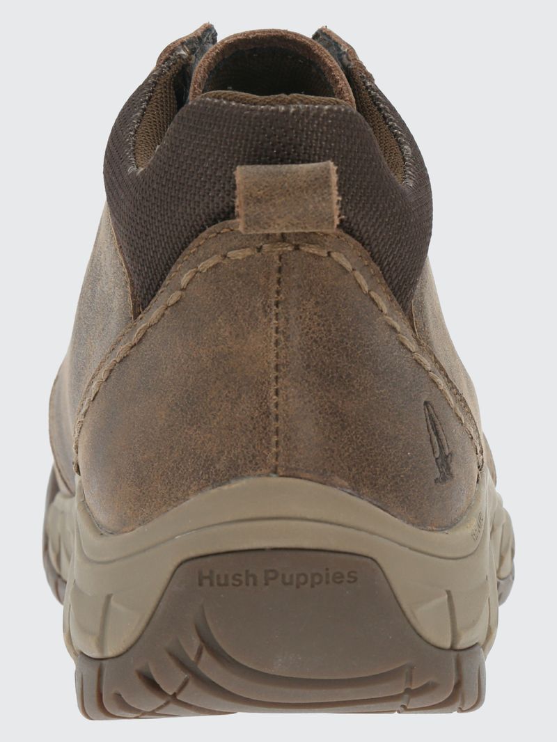 Botin-Para-Hombre-Cuero-Bodo-Marron-Oscuro-Hush-Puppies