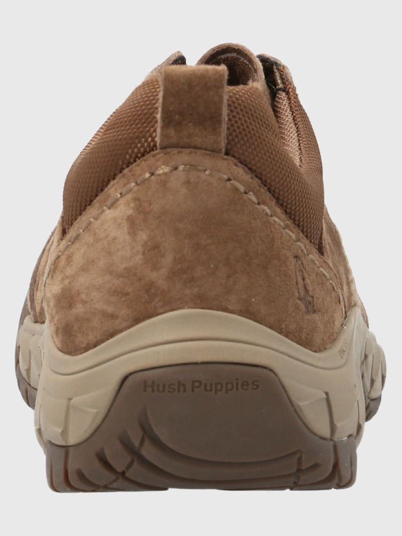 Zapatilla-Para-Hombre-Cuero-Morrin-Marron-Claro-Hush-Puppies