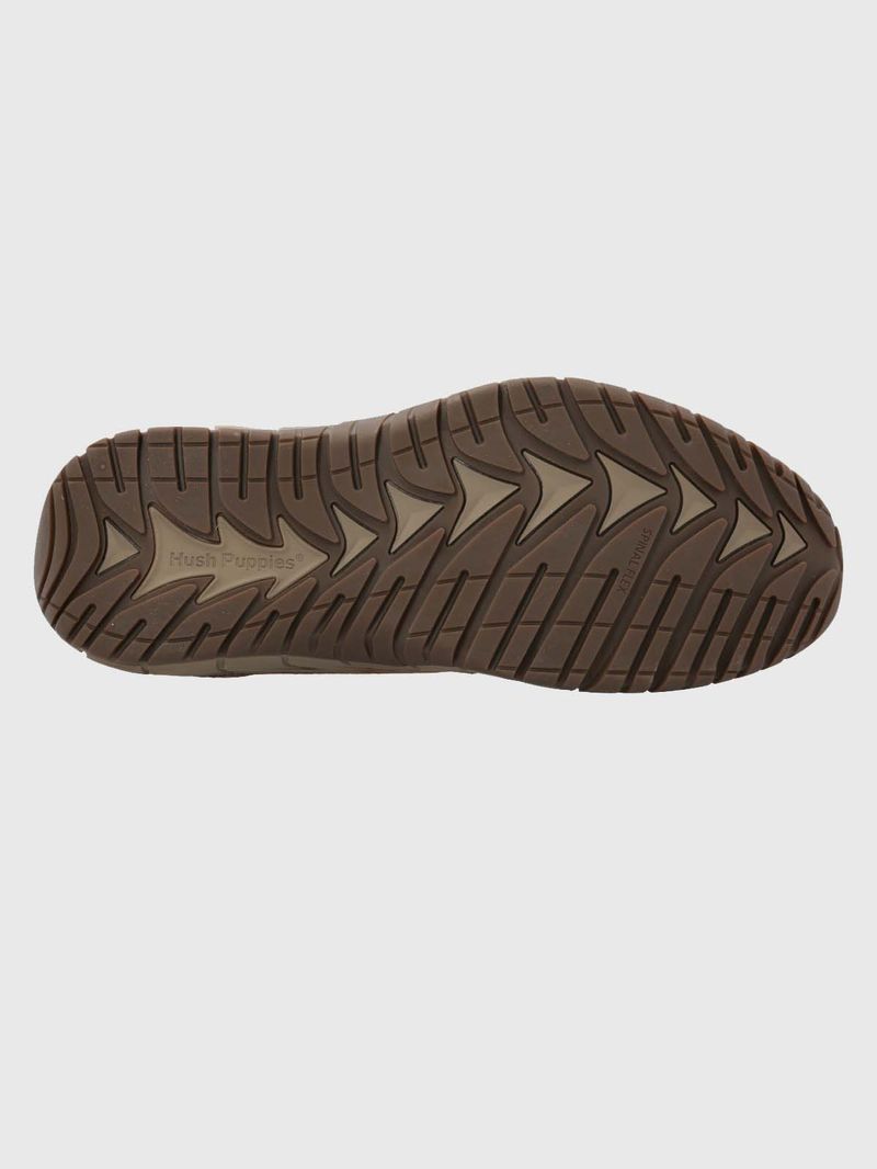 Zapatilla-Para-Hombre-Cuero-Morrin-Marron-Claro-Hush-Puppies