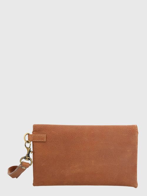 Billetera Para Mujer Cuero Moss Clucth Caramelo Hush Puppies