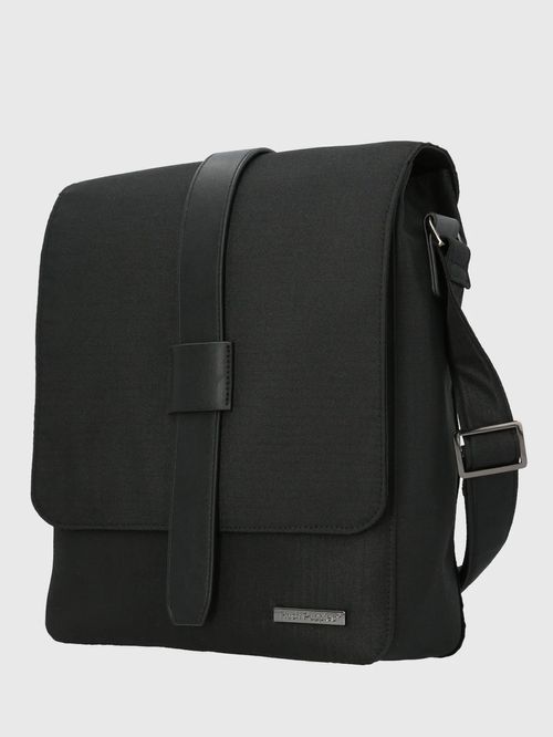 Maletín Para Hombre Poliéster Reciclado Randall Cross Negro Hush Puppies