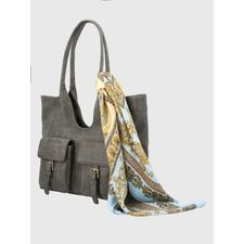 Cartera Para Mujer Sintético Donna Bag Gris Hush Puppies